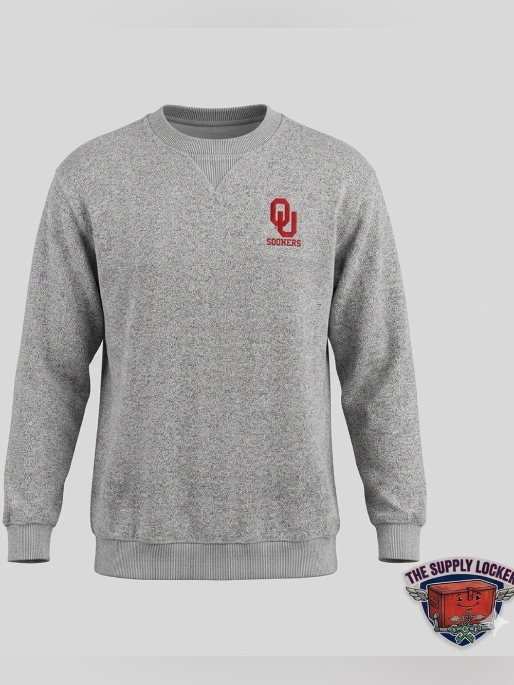 Dynasty OU Sooners Sweatshirt Men’s Large Gray Pullover Crewneck Sweater